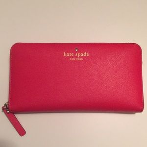 Kate Spade cherry red wallet