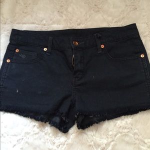 Black Jean shorts