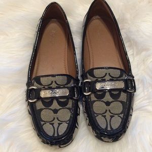 Black Signature Coach loafers