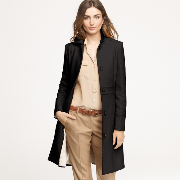 J. Crew Jackets & Blazers - J.Crew Double Cloth Lady Day Coat Black
