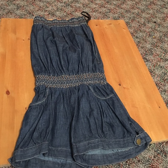 NWT denim romper
