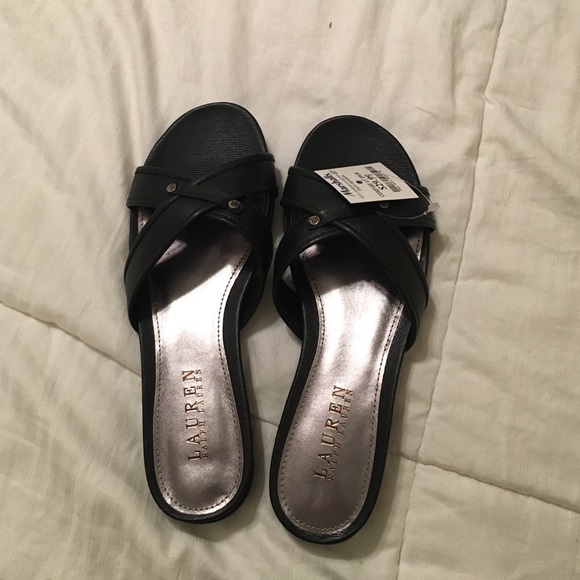 NWT Black Ralph Lauren sandals