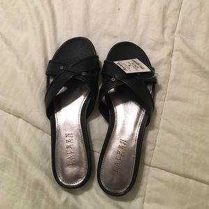 NWT Black Ralph Lauren sandals