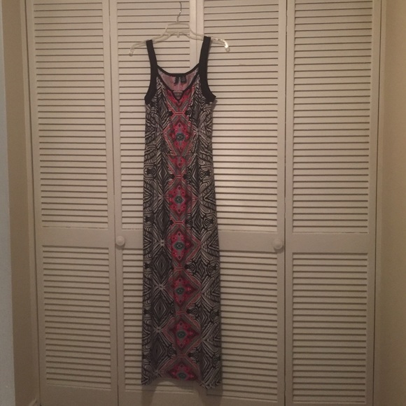 Tribal Print Maxi Dress