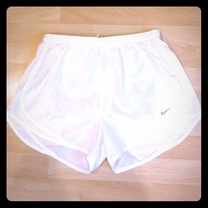 White Nike Tempo Shorts