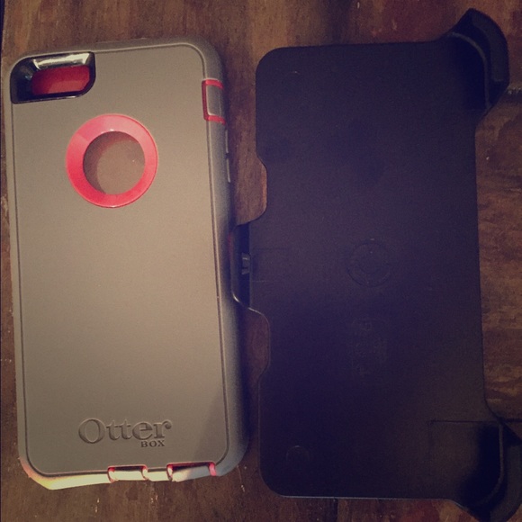 Otter box 6plus pink/grey