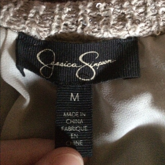 Cute and Sparkly Jessica Simpson Cut-out Top - Picture 2 of 3