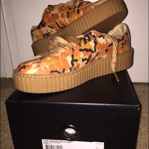 Suede creepers Camo Rihanna