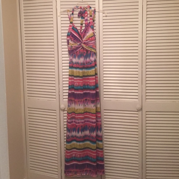 Multi Color Plus Size Maxi Dress