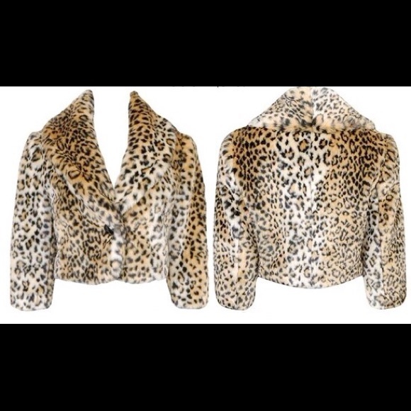 Leopard crop jacket