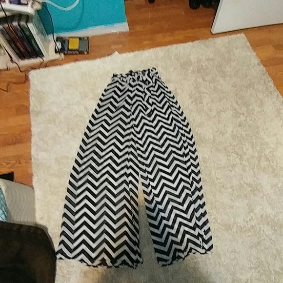 Really long zebra pants