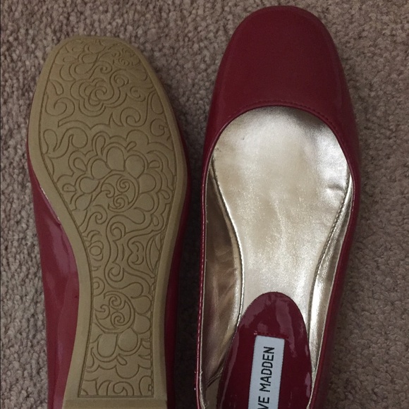 Ruby red Steve Madden flats