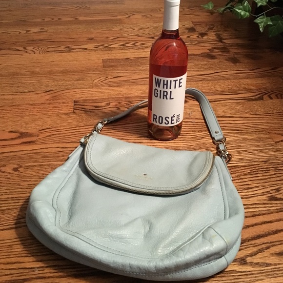 Kate Spade Light Blue (silver detail) bag like new