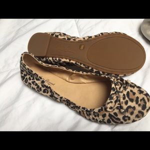 Animal-print lucky flats!