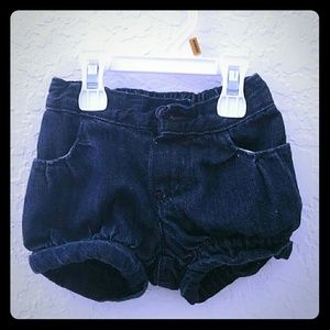 SOLD! Crazy8 denim bubble shorts 6-12 months