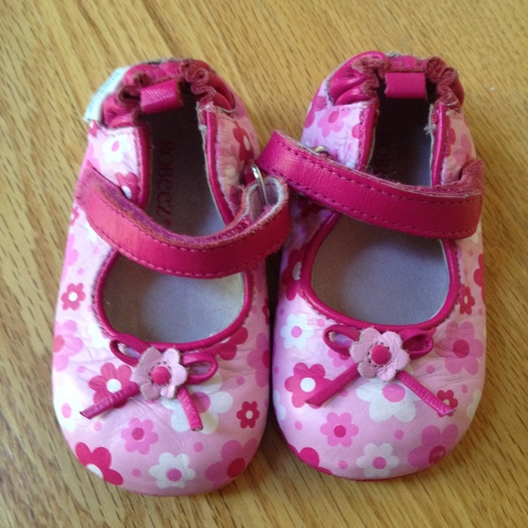 28% off Robeez Other - Robeez Mini Shoez Pink Floral Mary ...