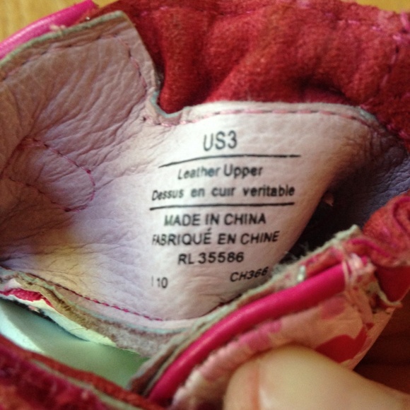 Robeez Mini Shoez Pink Floral Mary Jane Sz 3 - Picture 3 of 3