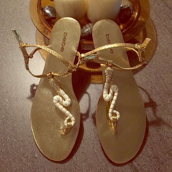 Bebe snake design sandals