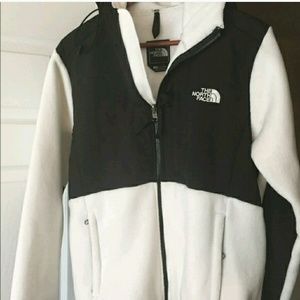 North Face Denali white/black