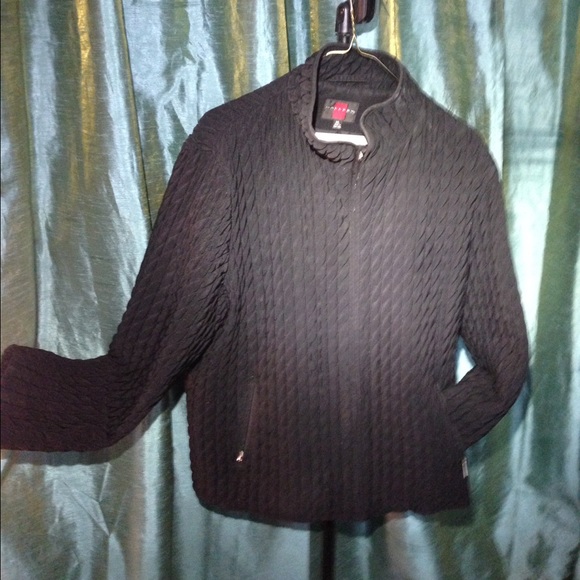 Women's XL Gallery Black quilted jacket. - Picture 1 of 3