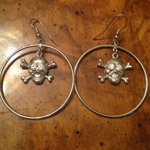 💀Skull Hoop Earrings💀