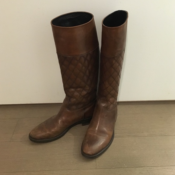 Madewell Shoes - Quilted Italian Leather Riding Boot