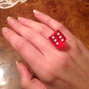 ♦️Red Dice Ring♦️