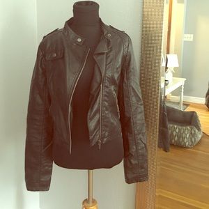 Vegan leather jacket