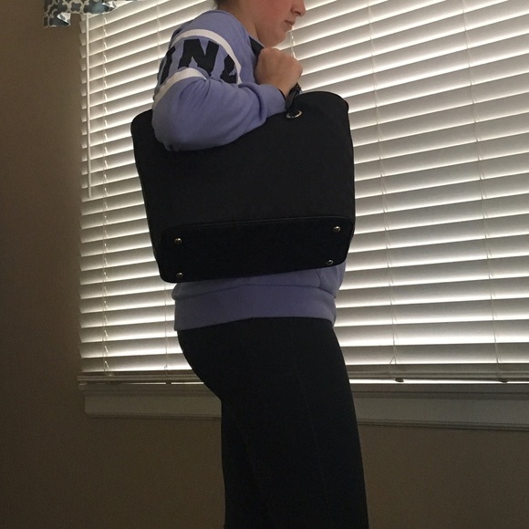 Michael Kors Jet Set Item black jacquard tote NWT - Picture 2 of 4