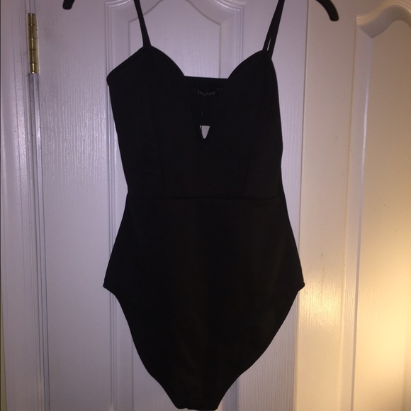 Plunge strappy bodysuit