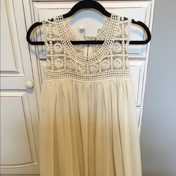 XS || Cream sheer Free People Dress - Picture 1 of 3