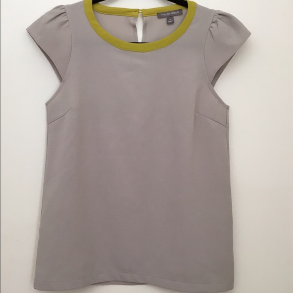 Tinley Road Grey Cap-sleeve Top, XS