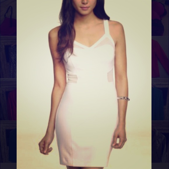 Express White/Mesh Dress