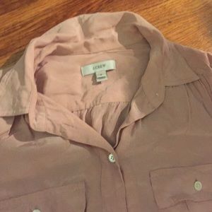 Pink J Crew Blouse