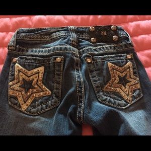 Miss me girls jean boot cut size 10 like new!