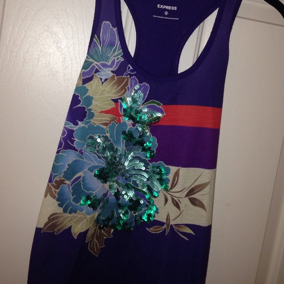 Express sequined tank