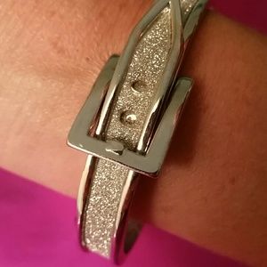 Buckle rinestone pave bracelet