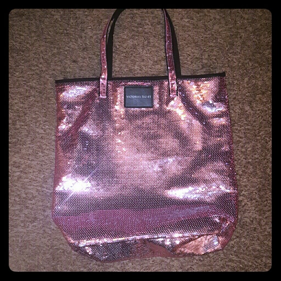 Pink Victoria's Secret bag