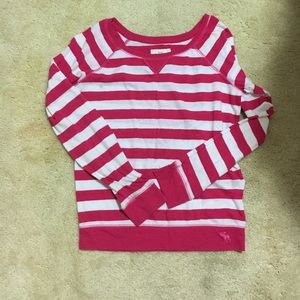 Pink stripped shirt from A&F