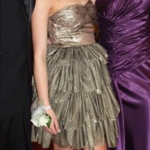 BCBG jacquard formal cocktail dress