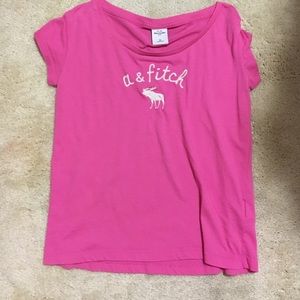 Simple pink top from A&F