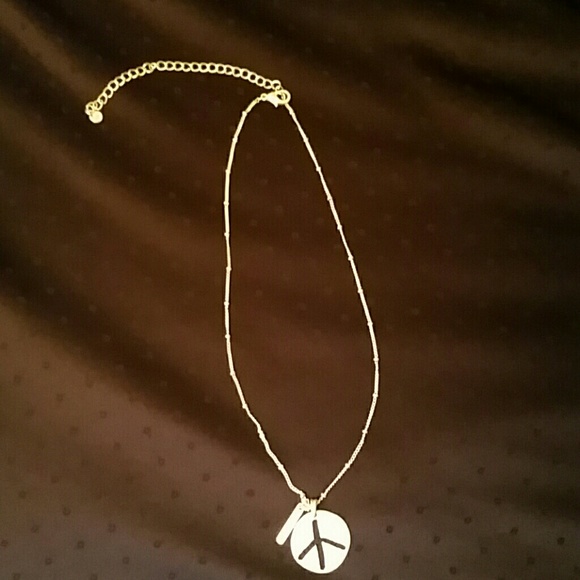Peace sign necklace