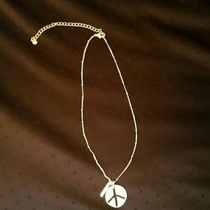 Peace sign necklace