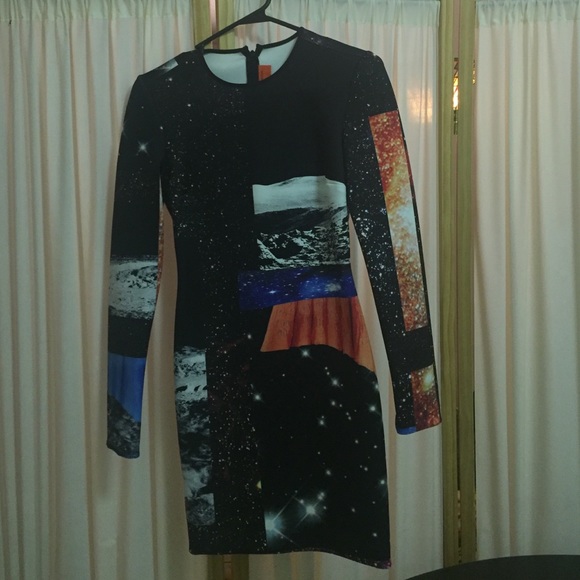 Clover Canyon Funny Honey Galaxy Printed Dress