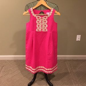 Lilly Pullitzer Girls pink and gold dress