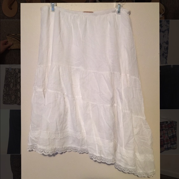 White skirt