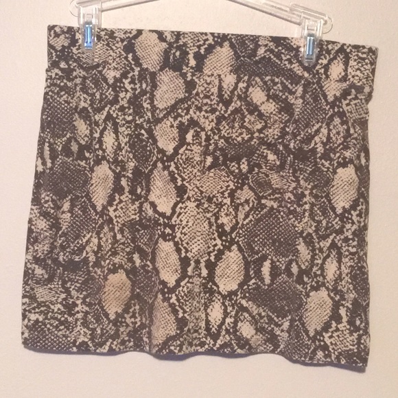 Snakeskin skirt