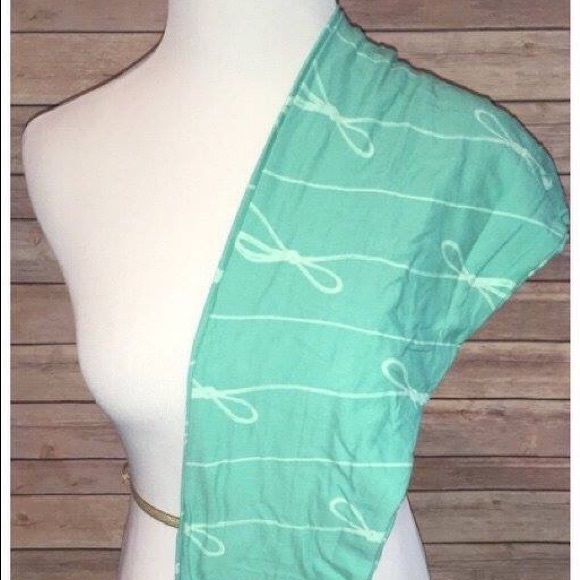 New Lularoe TC Leggings Teal Aqua Blue Bows