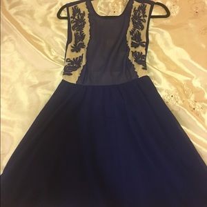 Pins and Needles Blue chiffon dress