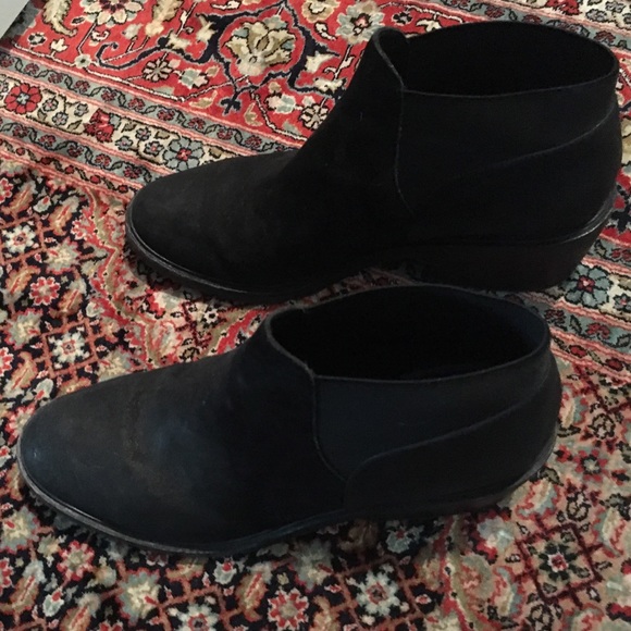 Eileen Fisher black ankle boots